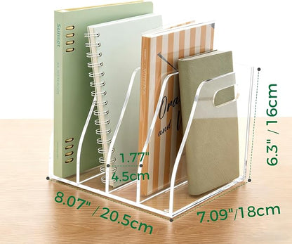 Clear Acrylic Magazine File Holder - Image 2