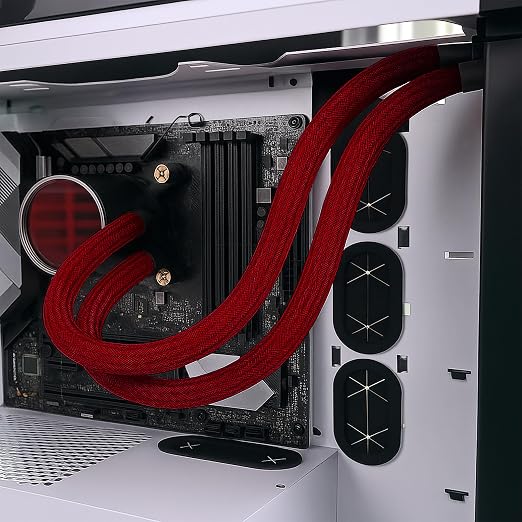 Electriduct 3/4" Hook Self Closing Sleeve Braid Wrap Around Sleeving Flame - Image 4