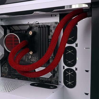 Electriduct 3/4" Hook Self Closing Sleeve Braid Wrap Around Sleeving Flame - Image 4