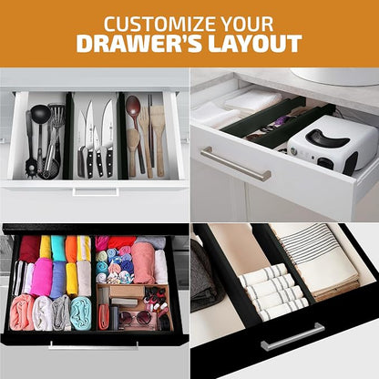 4-Pack Bamboo Drawer Dividers - Image 6