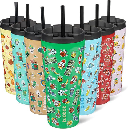BJPKPK 22oz Stainless Steel Insulated Tumbler With lid And Straw Travel Coffee Thermal Tumblers Cup For Women And Men,Game by BJPKPK