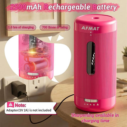 AFMAT Electric Pencil Sharpener, Auto in & Out, 5 Nibs, 7K+ Uses, Fully - Image 5