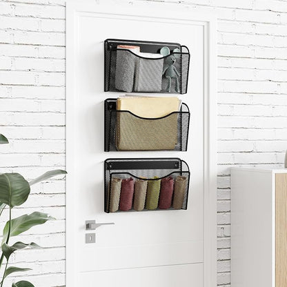 MINDEPOT Wall File Organizer, Hanging Wall Mounted File Folder Holder Mail - Image 7