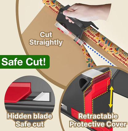 Wraprocut Wrapping Paper Cutter & Tape Dispenser Dual Use - Image 3