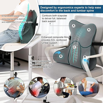 Lumbar Support Pillow for Lower Back Pain Relief – Multi-Functional Ergonomic - Image 4