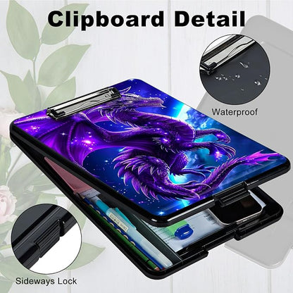 Purple Planet Dragon A4 Clipboard - Image 3