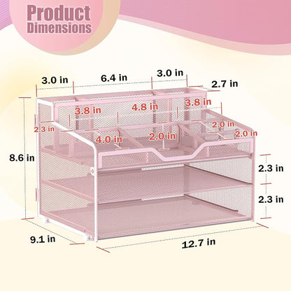 Docnest 3 Tier Mesh Desk Organizer - Image 3