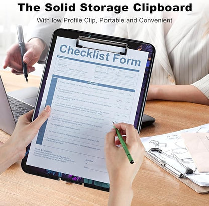 Plastic Storage Clipboard with Low Profile Clip, Heavy Duty Foldable, Coaches - Image 4
