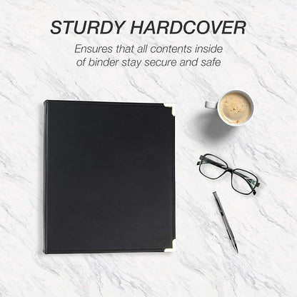 Samsill Classic Collection Leather 3 Ring Binder, Executive Presentation - Image 4