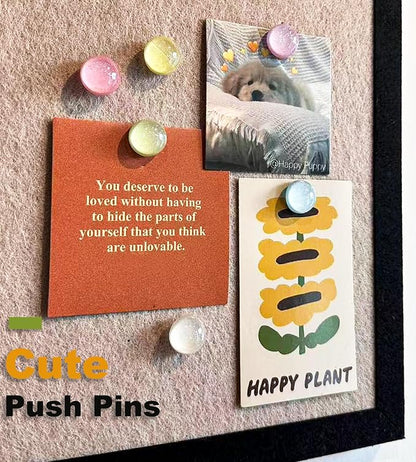 Cute Push pins, Decorative Studs, 24 Glittering pins, Suitable - Image 6