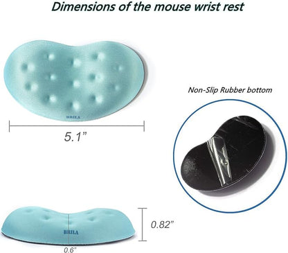 BRILA Ergonomic Memory Foam Mouse Wrist Rest Support Pad Cushion - Image 3