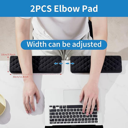MEKASS L-Shaped Desk Elbow Pad for Desk, Memory Foam Elbow Support Padding - Image 5