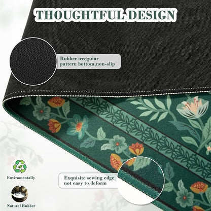 iCasso Desk Mat for Keyboard and Mouse, Large Mouse Pad, Desk Pad Mat, - Image 4