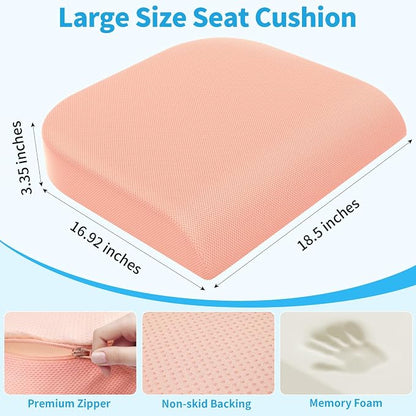TranquilRelax XLarge Seat Cushion, Memory Foam Cushion - Image 3