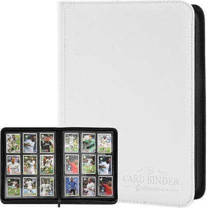 9 Pockets Card Binder, Premium Zip Trading Card Binder, 540 Double Sided Pocket by CARDBINDER