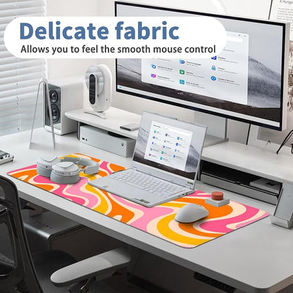 Boho XL Mouse Pad Large Desk Mat Extended Keyboard Mouse Pad Abstract Mousepad - Image 5