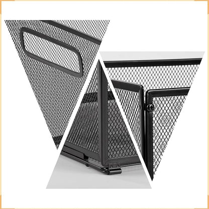 SETTFRFE 2 Pack Letter Size Hanging Folder Organizer, Metal Mesh Hanging File - Image 2