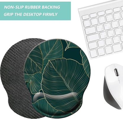 Mouse Pad with Wrist Support, Ergonomic Mouse Pad with Memory Foam Wrist Rest - Image 3