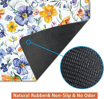 Keyboard Mat, Large Mouse Pad, Watercolor Flower - Image 5