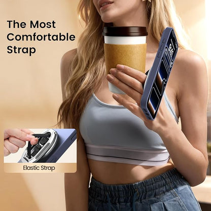 Foldable Double Sided Ring Magnetic Phone Grip & Kickstand, Finger Loop Strap - Image 9