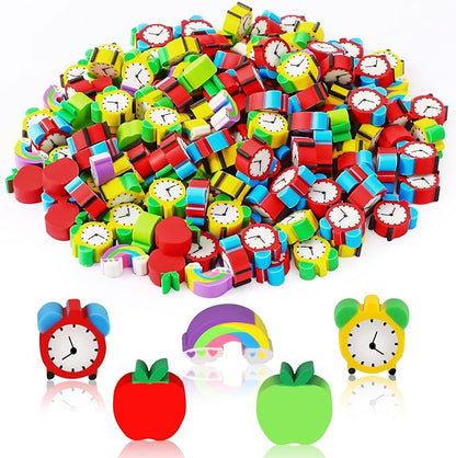 JUNEBRUSHS 150Pcs mini Apples Erasers by JUNEBRUSHS