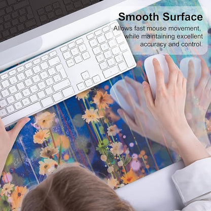 QiyI Large Desk Pad, Waterproof PU Leather Mouse Pad - Image 5