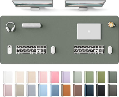 YSAGi Leather Desk Protector, Office Mat, Large Mouse Mat, Non-Slip PU Leather by YSAGi