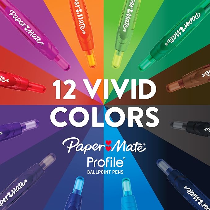 Paper Mate Profile Ballpoint Pens, Retractable, Medium Point - Image 7