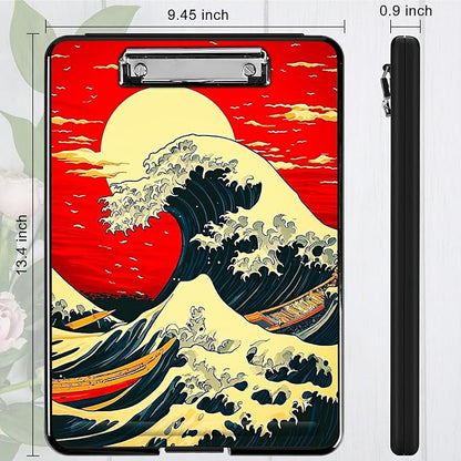 Red Sky Waves A4 Clipboard - Image 4