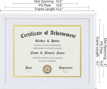 ELSKER&HOME 8.5x11 Diploma Frame White - Image 4