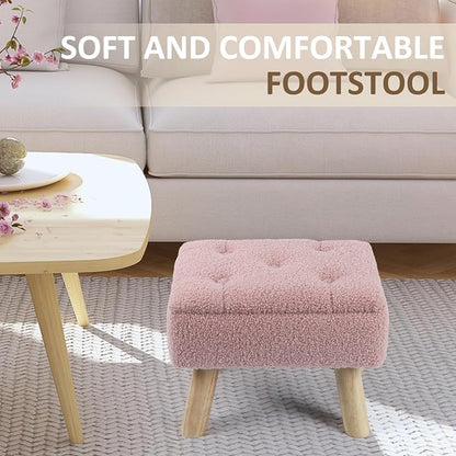 OGEMXU Storage Ottoman, Small Foot Stool Ottoman - Image 4