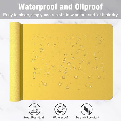Hsurbtra Desk Pad, XL Extended Mouse Pad, Waterproof Desktop Blotter Protector - Image 5