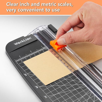 WORKLION Small Paper Trimmer, Portable Paper Cutter - Image 2