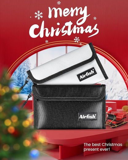Airfish 2 Pack Fireproof Money Wallet, 8 x 5 Inches Fireproof Document Bag - Image 7