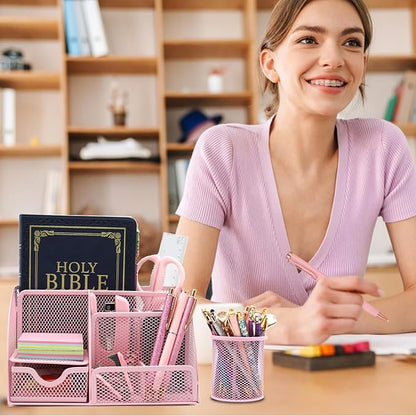 Pink Desk Organizers and Accessories, - Image 2