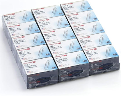 Officemate No. 1 Paper Clips, 30 Pack by Officemate