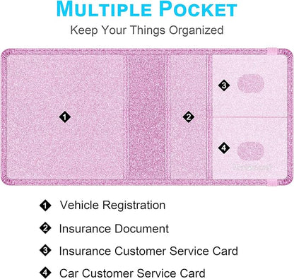 Wisdompro Small Car Registration and Insurance Documents Holder - Image 2