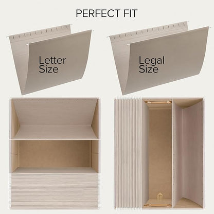 Decorative File Organizer Box Set of 2 - Image 5