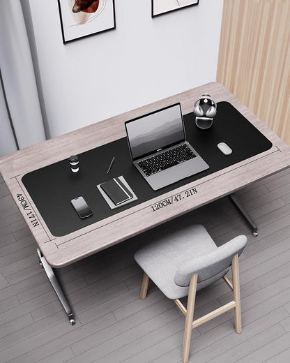 YSAGi Double-Sided Desk Pad, Leather Desk Mat, Eco Cork Desk Pad Protector - Image 2