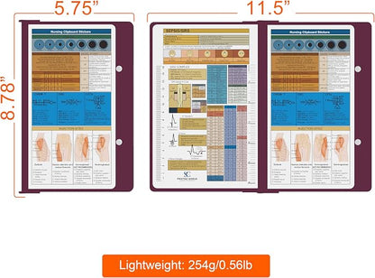 Nursing Clipboard with Nursing and Medical Edition Cheat Sheets Nursing School - Image 3