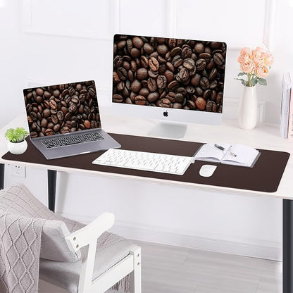 AFIING Leather Desk Pad Protector, Large Desk Mat - Image 6