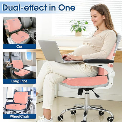CloudBliss Lumbar Support Pillow & Seat Cushion Set - Image 7