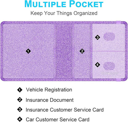 Wisdompro Small Car Registration and Insurance Documents Holder - Image 2