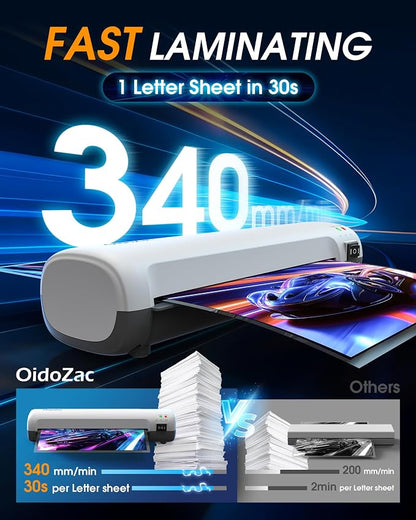 9 Inch Laminator Machine with Hot & Cold Modes, Portable Thermal Laminator A4 - Image 2