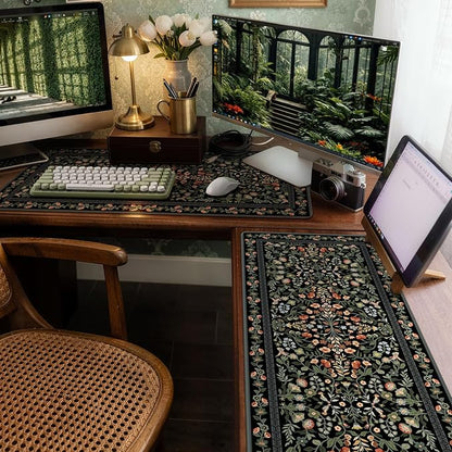 iCasso Desk Mat for Keyboard and Mouse, Large Mouse Pad, Desk Pad Mat, - Image 8