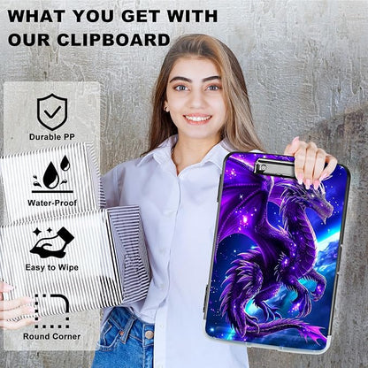 Purple Planet Dragon A4 Clipboard - Image 2