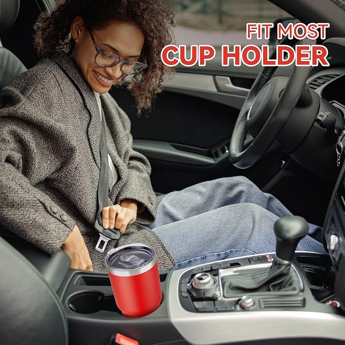 30 oz Tumbler with Lid Stainless Steel Tumblers Vacuum Insulated Cup Reusable Powder Coated Travel Mug Double Wall Leak Proof Portable Cups Keep Cold Drinks for 12 Hours, Wine Red, 1 Pack - Image 3