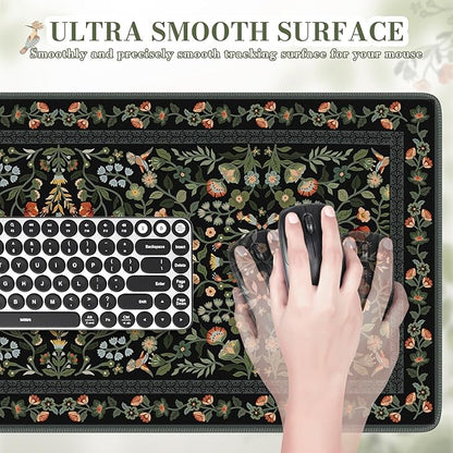 iCasso Desk Mat for Keyboard and Mouse, Large Mouse Pad, Desk Pad Mat, - Image 3