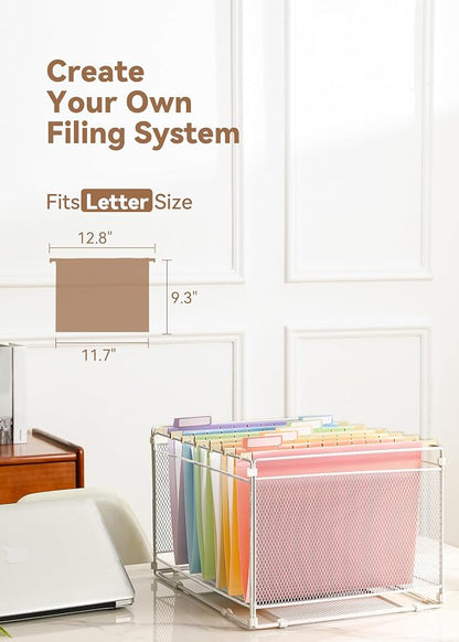 SortRax Plastic Hanging File Folders, Sturdy & Tear-Resistant, Letter Size - Image 6