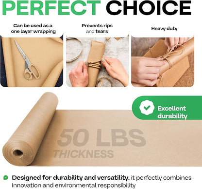 Brown Kraft Paper Roll 36" x 1800" - Image 4